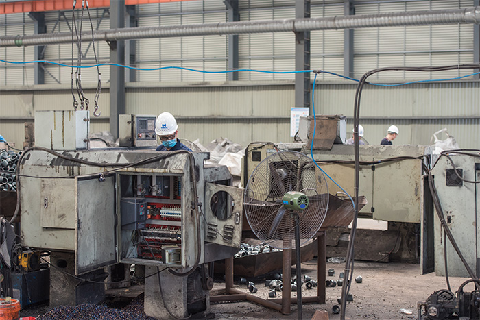 襄阳网架配件-锥头加工车间